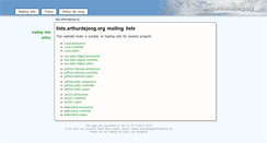 Desktop Screenshot of lists.arthurdejong.org